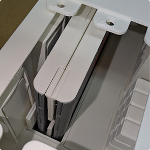 Cabin fitting detail inside the Mobile Health Unit model