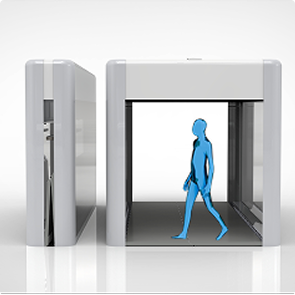 Collapsible modules inside the Mobile Health Unit