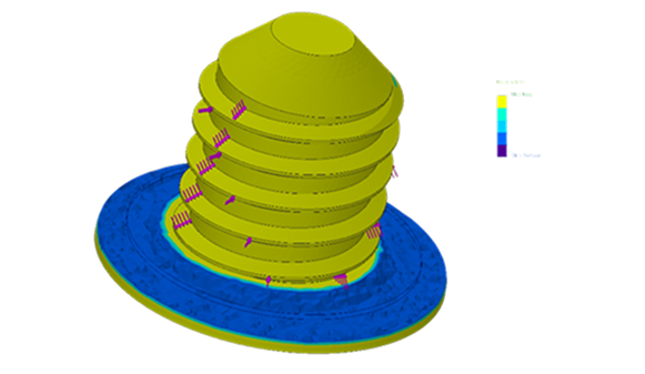 Topological evaluation for material reduction in IBRIDO