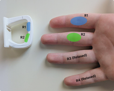 Handle testing and finger placement analysis for the STRATA mug