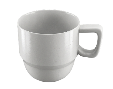 White render of the STRATA stackable mug concept