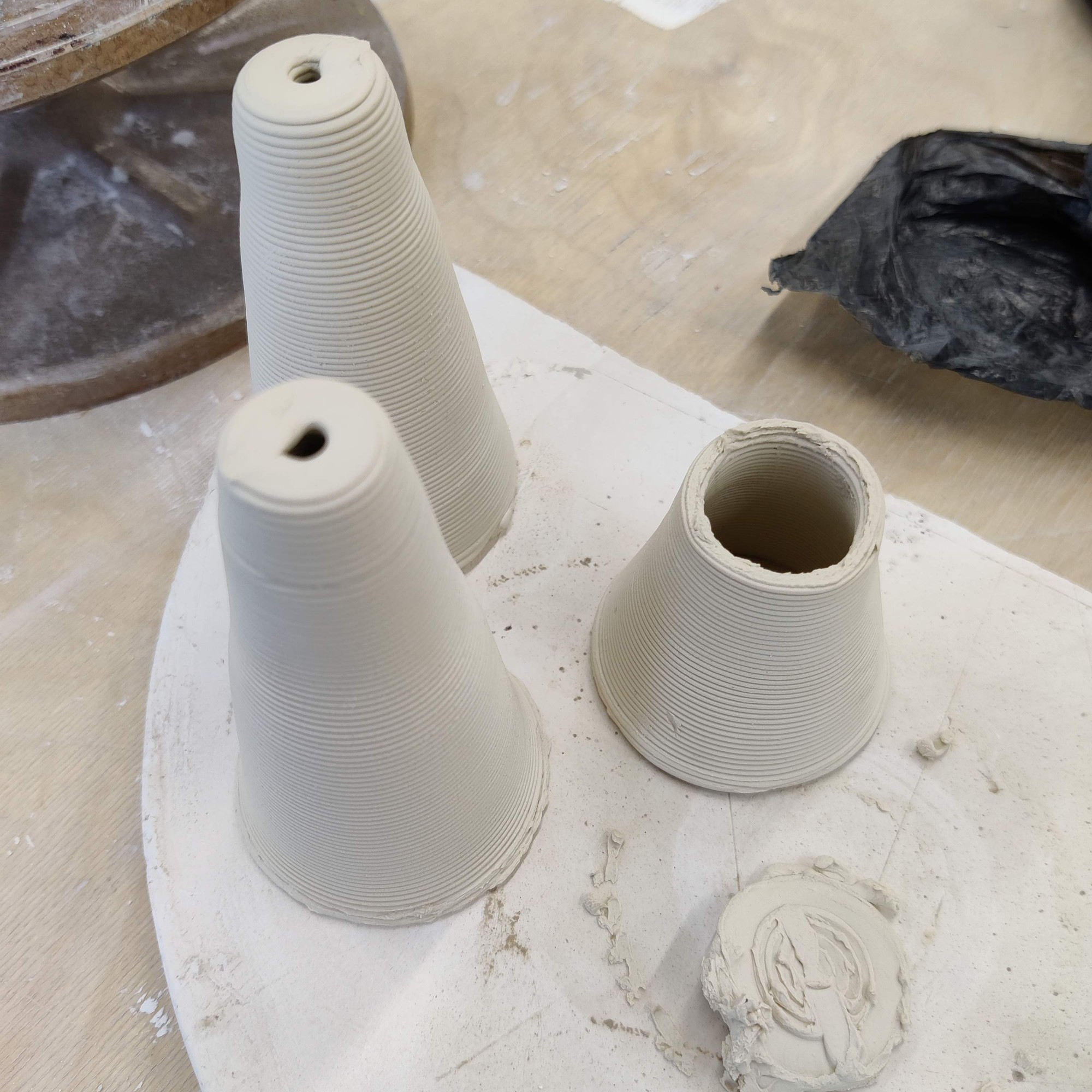 Teekannu spout - comparing printed spout sizes